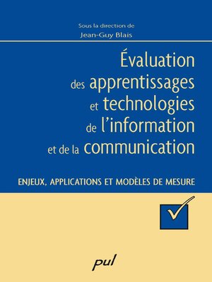 cover image of Évaluation des apprentissages et technologies de ...